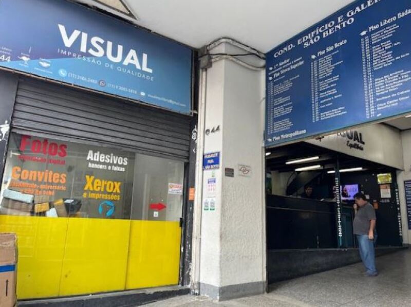 Loja comercial com 14m², edifício e galerias são bento, sé, são paulo/sp