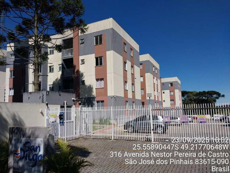 Direitos sobre o Apartamento n° 107, do Bloco n° 01, do Tipo 2-A, Condomínio Residencial San Diego, Rua Nestor Pereira de Castro, n° 316, São José dos Pinhais/PR