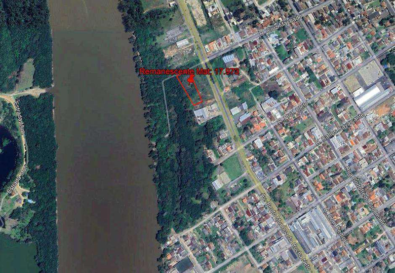 Terreno de 3.162m² na Rua Cruz Machado, São Bernardo, União da Vitória/PR - Massa Falida Bortolozzo Madeiras